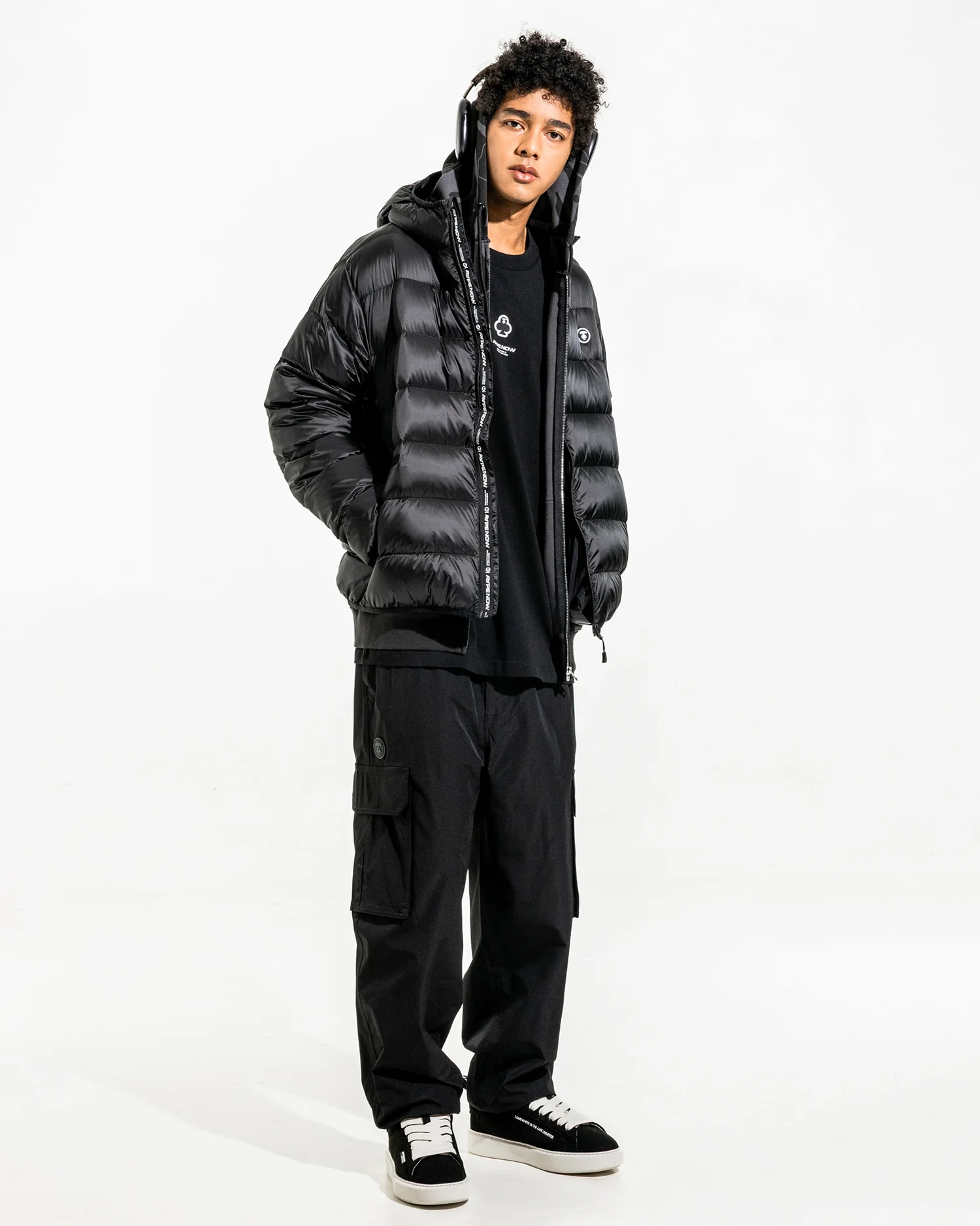 AAPENOW clover moonface zip-up hoodie - Image 2