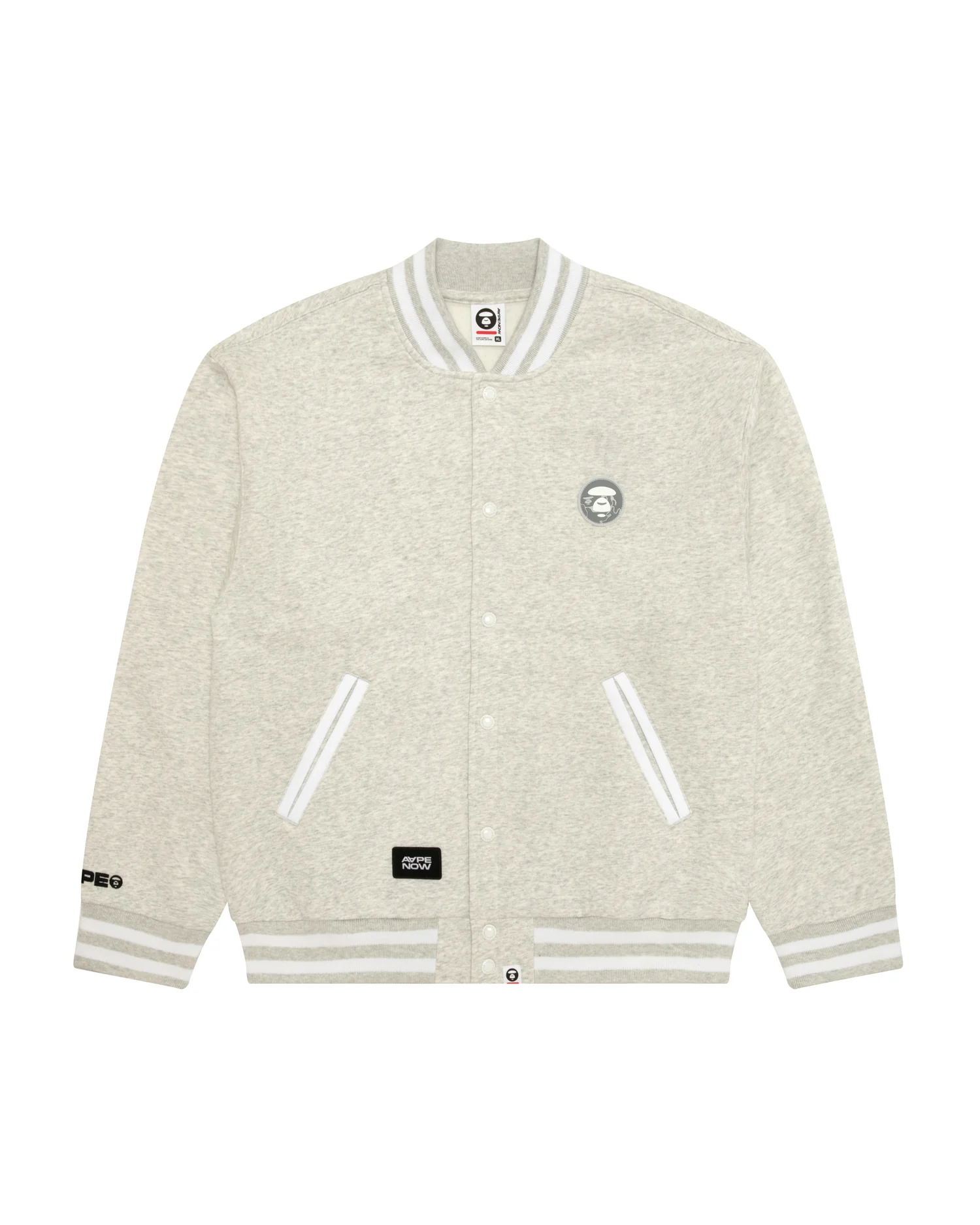 AAPENOW moonface varsity jacket