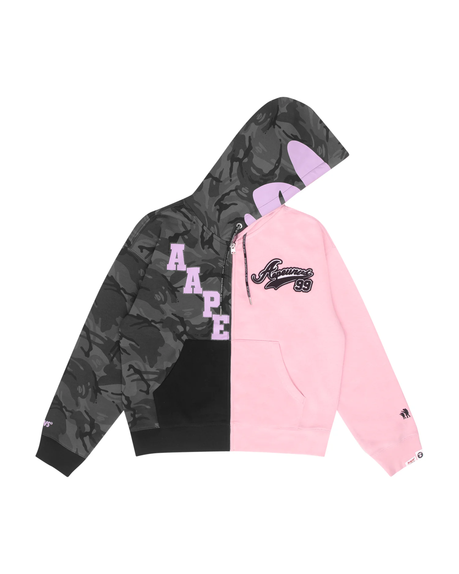 Moonface zip-up sweater