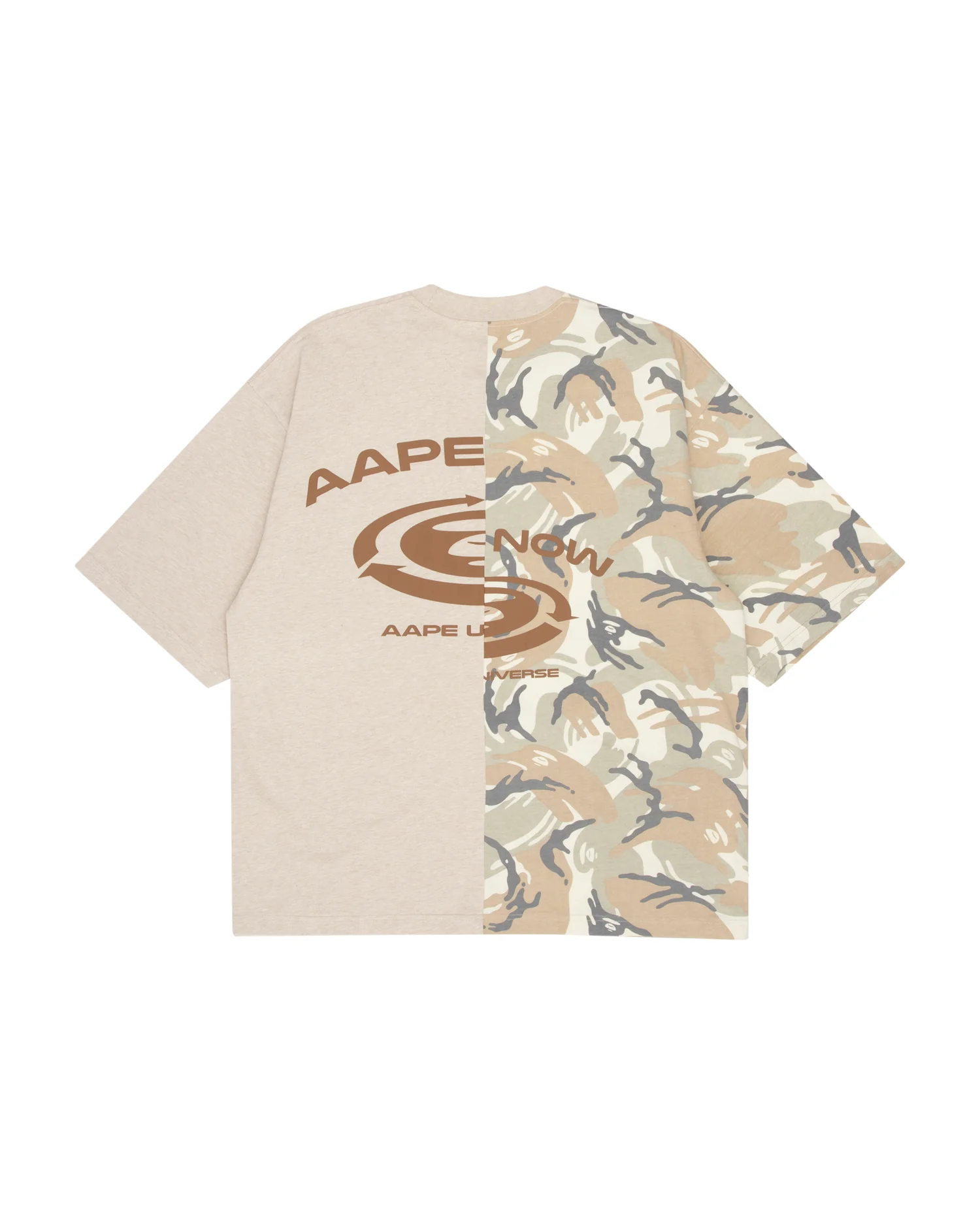 Moonface camo colour blocked tee - Image 2