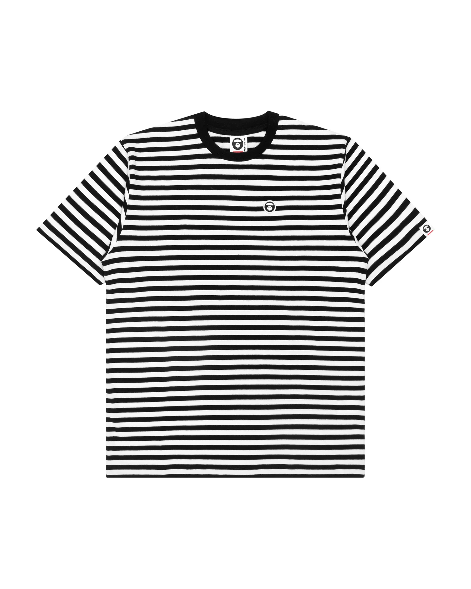 Moonface stripe knit tee