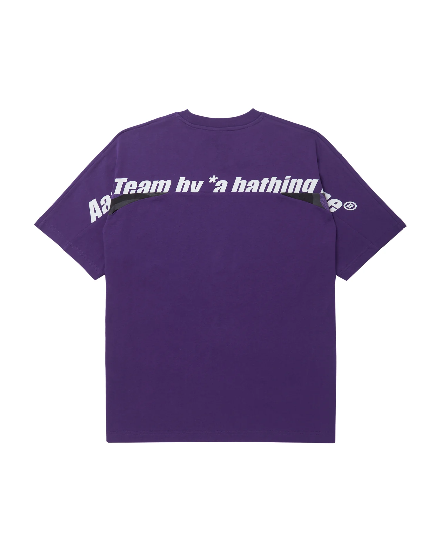 Moonface embroidered camo panelled tee - Image 12