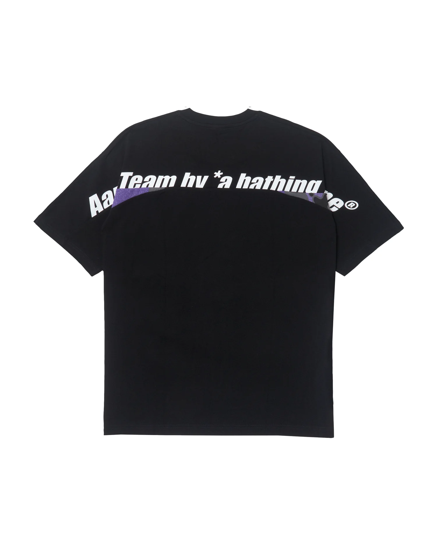 Moonface embroidered camo panelled tee - Image 7