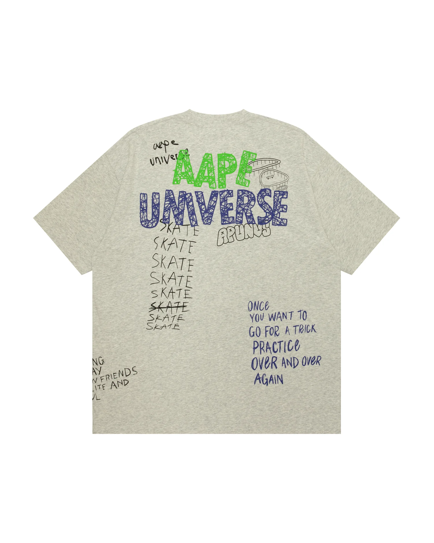 Moonface scribble printed tee - Image 2