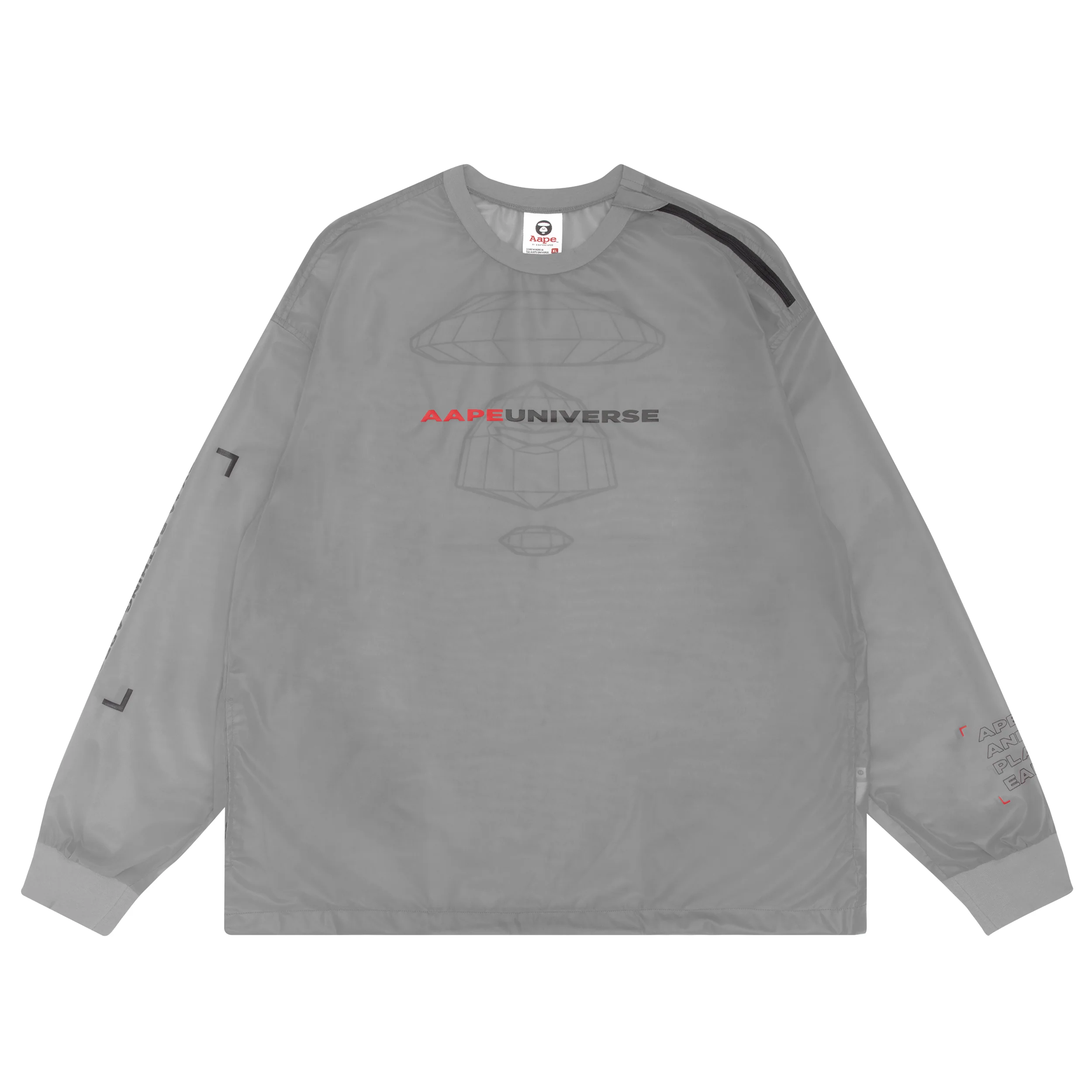 Sheer logo print tee